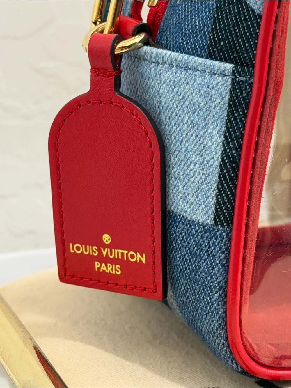 Louis Vuitton PVC Patchwork Denim Pouch Damier